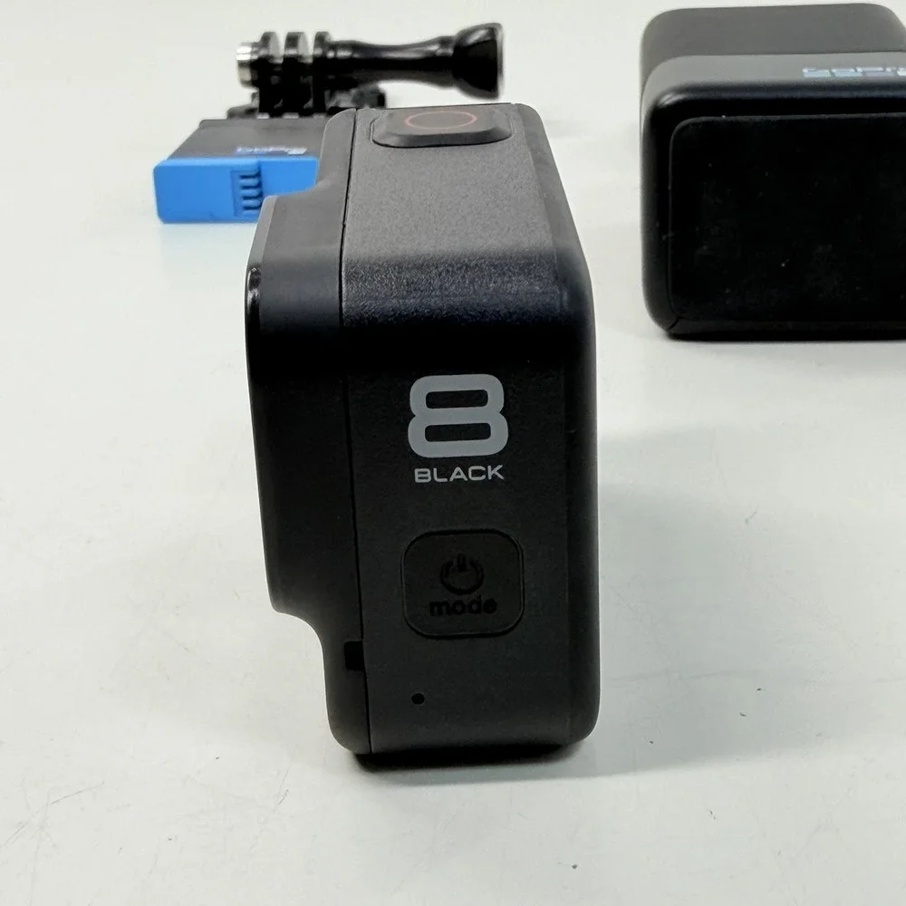 GoPro HERO8 Black 4K Action Camera - Batteries Charger 256GB SD Card Cable Mount